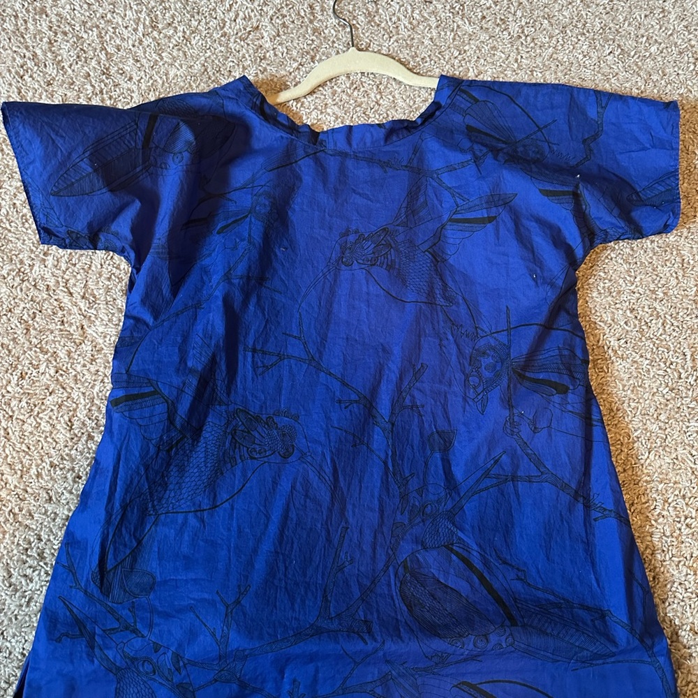 Cos printed cotton tunic top - Picture 6 of 6